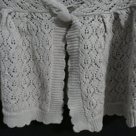 JESSICA - Petite | large (14-16) 16P | Elegant Crochet Cardigan | Single Button - Picture 9 of 16
